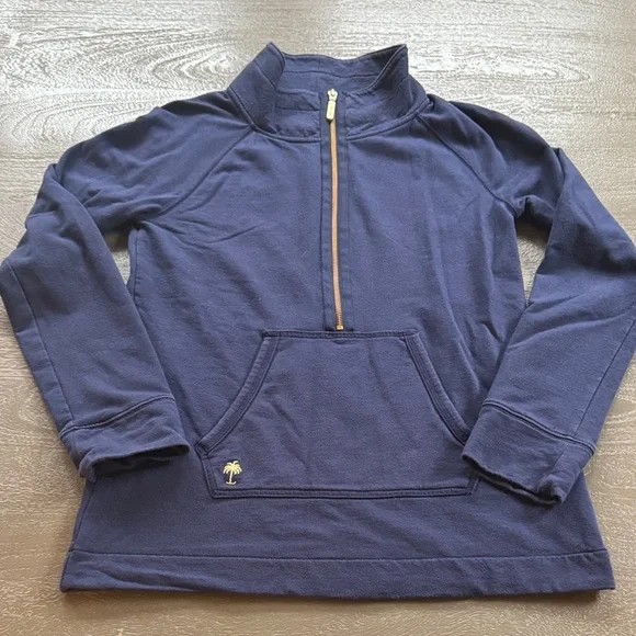 Lilly Pulitzer Navy Skipper Popover, size S, good condition - Picture 1 of 5